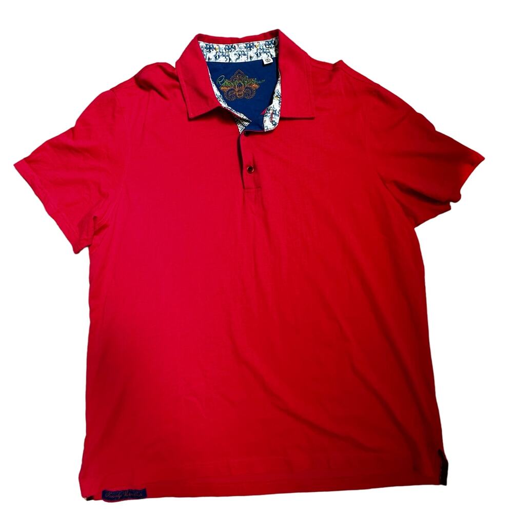 Robert Graham|SS‎ Polo|Classic Fit|Coral Pink|SZ 2XL